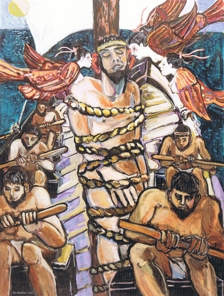 The High, Thrilling Songs of Sirens Will Transfix Him [2009] oil on canvas